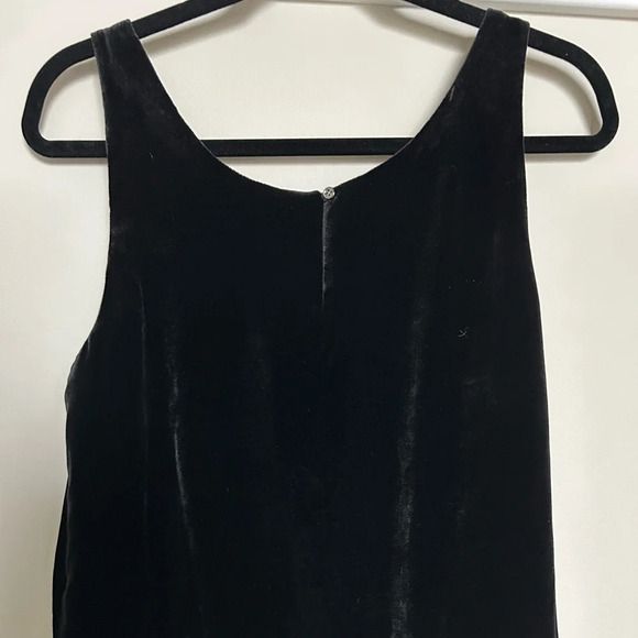 J. Crew | Black velvet Tank Top, Size M - Picture 5 of 5